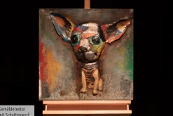Metallbild 3D 'Der Mexikaner' 60x60x4,5cm
