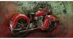 Metallbild 3D 'Eisernes Pferd' 100x50x6,5cm