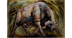 Metallbild 3D 'El Toro' 100x70x7cm