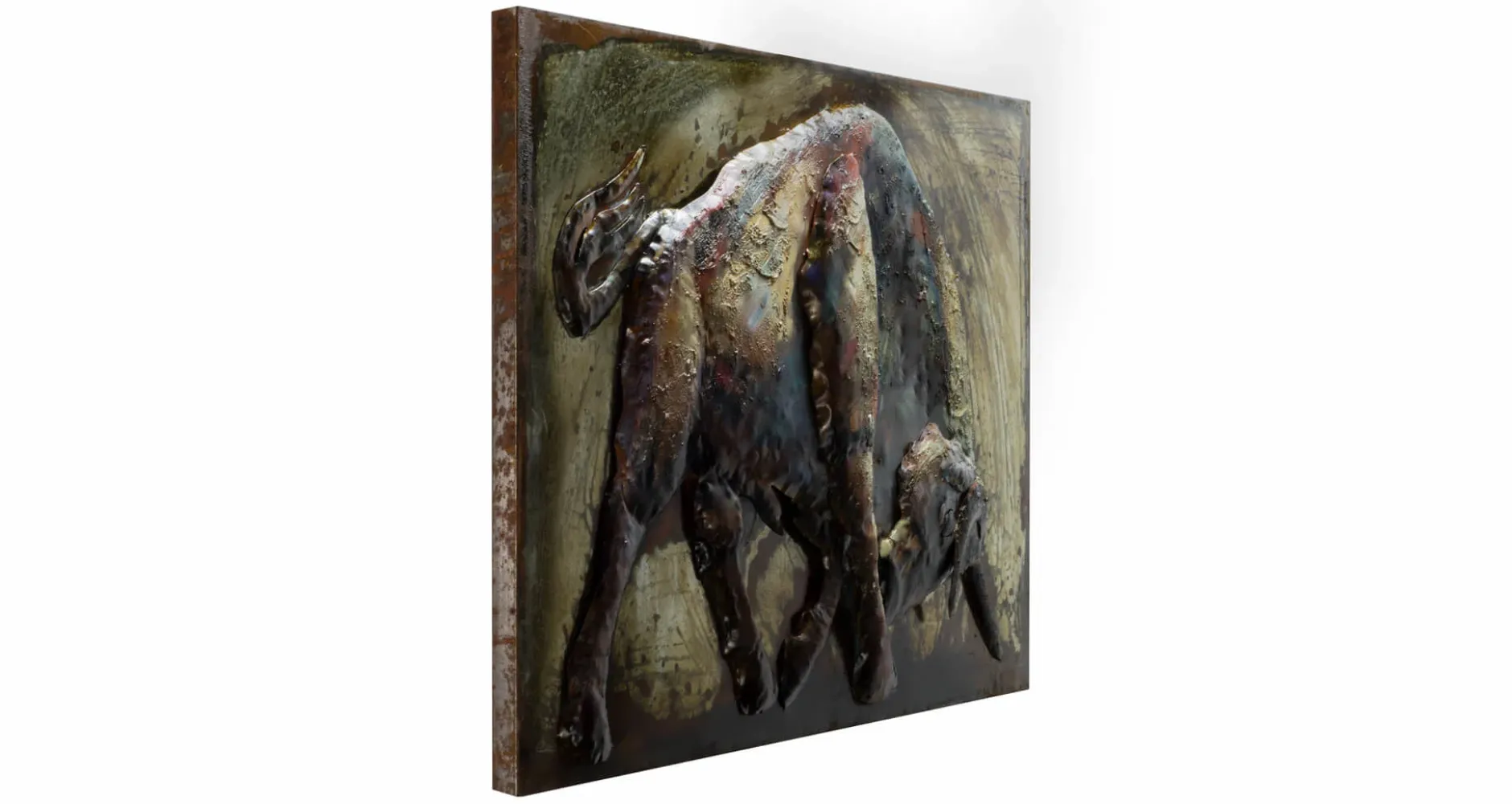 Metallbild 3D 'El Toro' 100x70x7cm