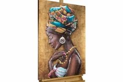 Metallbild 3D 'Exotische Anmut' 60x90x5,5cm
