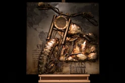 Metallbild 3D 'Freie Straßen' 80x80x5cm