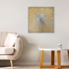 Metallbild 3D 'Golden Dream' 80x80x2,5cm