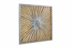 Metallbild 3D 'Golden Dream' 80x80x2,5cm