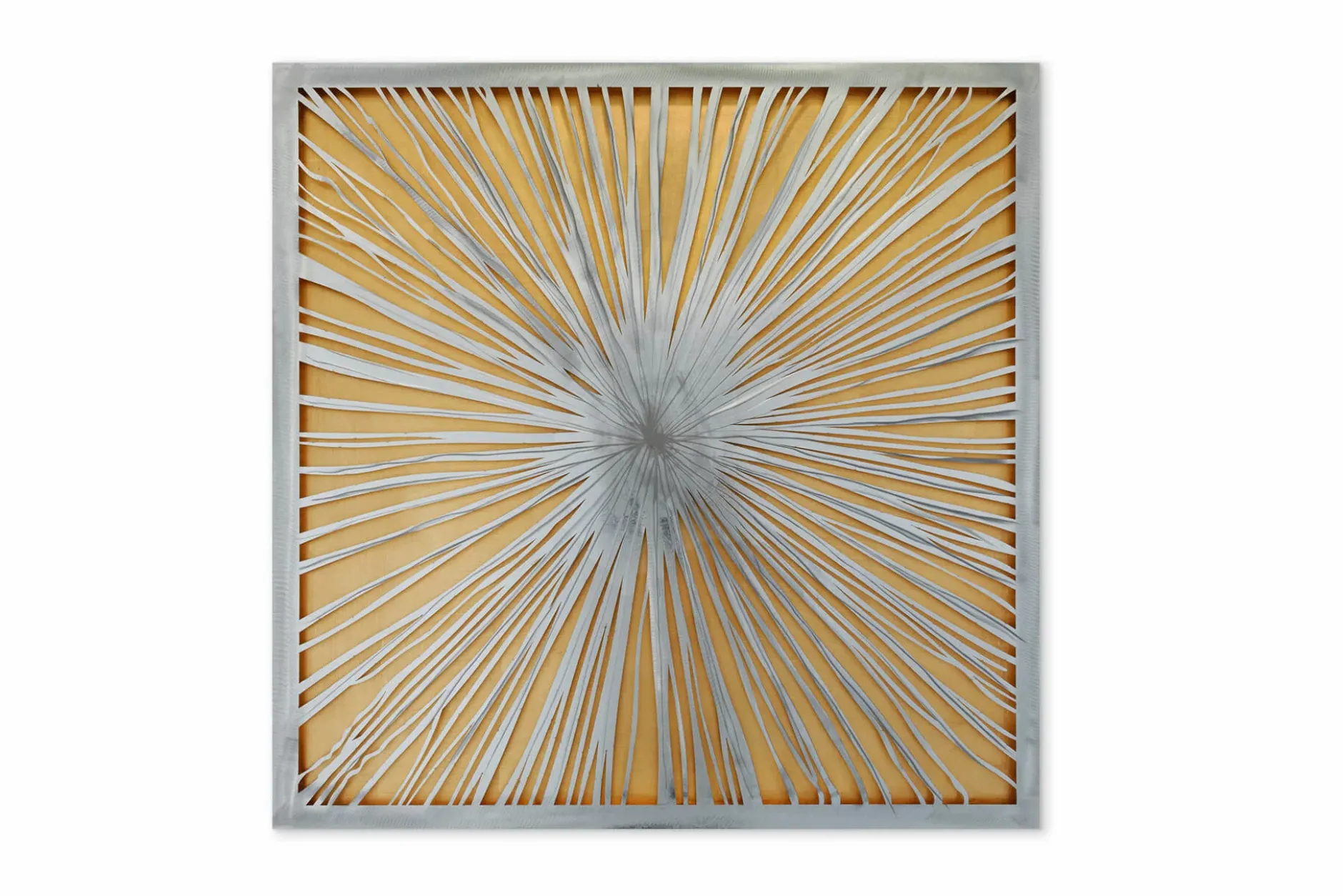 Metallbild 3D 'Golden Dream' 80x80x2,5cm