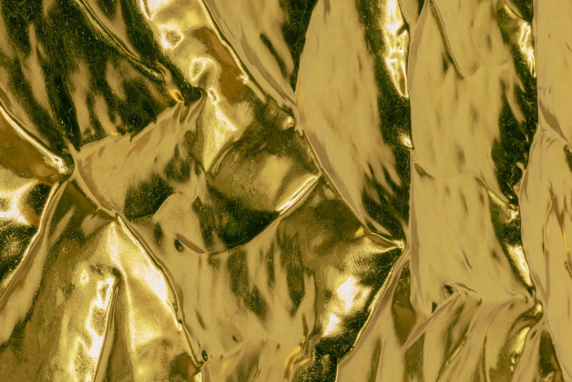 Metallbild 3D 'Goldenes Versteck' 100x70x5cm