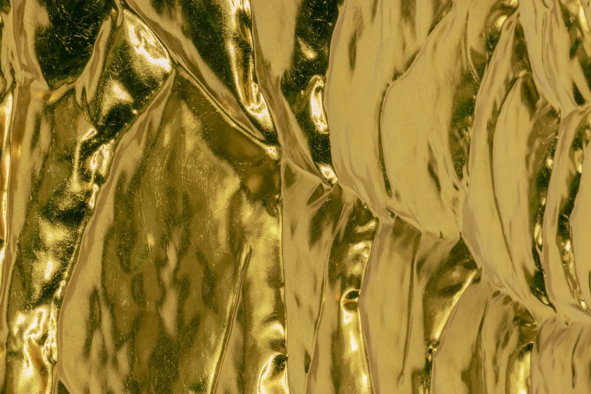 Metallbild 3D 'Goldenes Versteck' 100x70x5cm