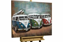 Metallbild 3D 'Good Old Times' 100x70x6cm