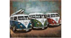 Metallbild 3D 'Good Old Times' 100x70x6cm