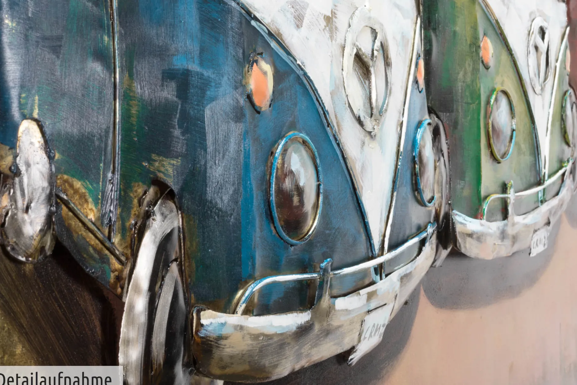 Metallbild 3D 'Good Old Times' 100x70x6cm