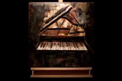 Metallbild 3D 'Harmonische Klänge' 60x60x4,5cm