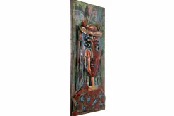 Metallbild 3D 'Königin der Karten' 60x90x4cm