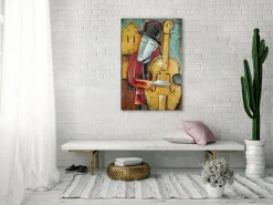 Metallbild 3D 'Mellow Jazz' 60x90x5,5cm
