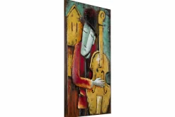 Metallbild 3D 'Mellow Jazz' 60x90x5,5cm
