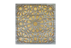 Metallbild 3D 'Mesmerizing Metal' 80x80x2,5cm