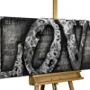 Metallbild 3D 'More than Letters' 144x44x6cm