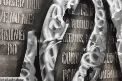 Metallbild 3D 'More than Letters' 144x44x6cm