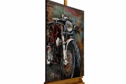 Metallbild 3D 'Motorcycle Power' 60x90x5cm
