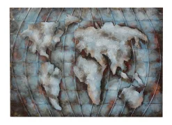 Metallbild 3D 'Mundo magnífico' 100x70x5cm