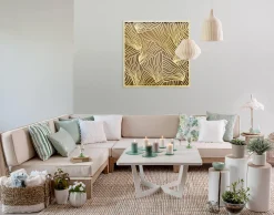 Metallbild 3D 'Nature's Praise' 80x80x2,5cm