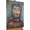 Metallbild 3D 'Neon Lightning' 60x90x5,5cm