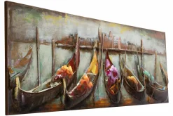 Metallbild 3D 'Nähe der Ferne' 120x40x6cm