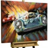 Metallbild 3D 'Racing Duel' 100x75x5,5cm