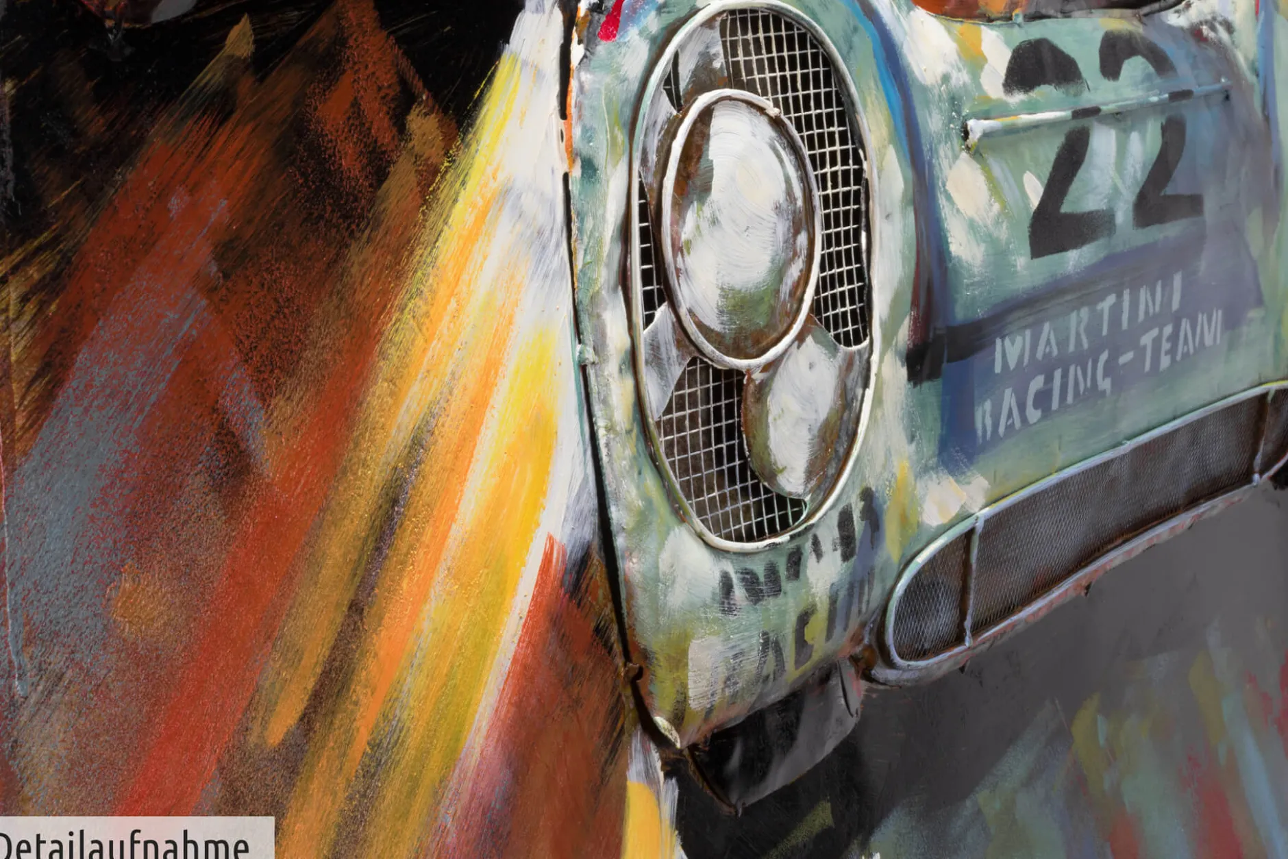 Metallbild 3D 'Racing Duel' 100x75x5,5cm