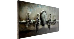 Metallbild 3D 'Rotating Propeller' 144x44x7cm