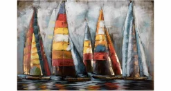 Metallbild 3D 'Sailing to Nowhere' 100x70x5cm