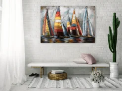 Metallbild 3D 'Sailing to Nowhere' 100x70x5cm