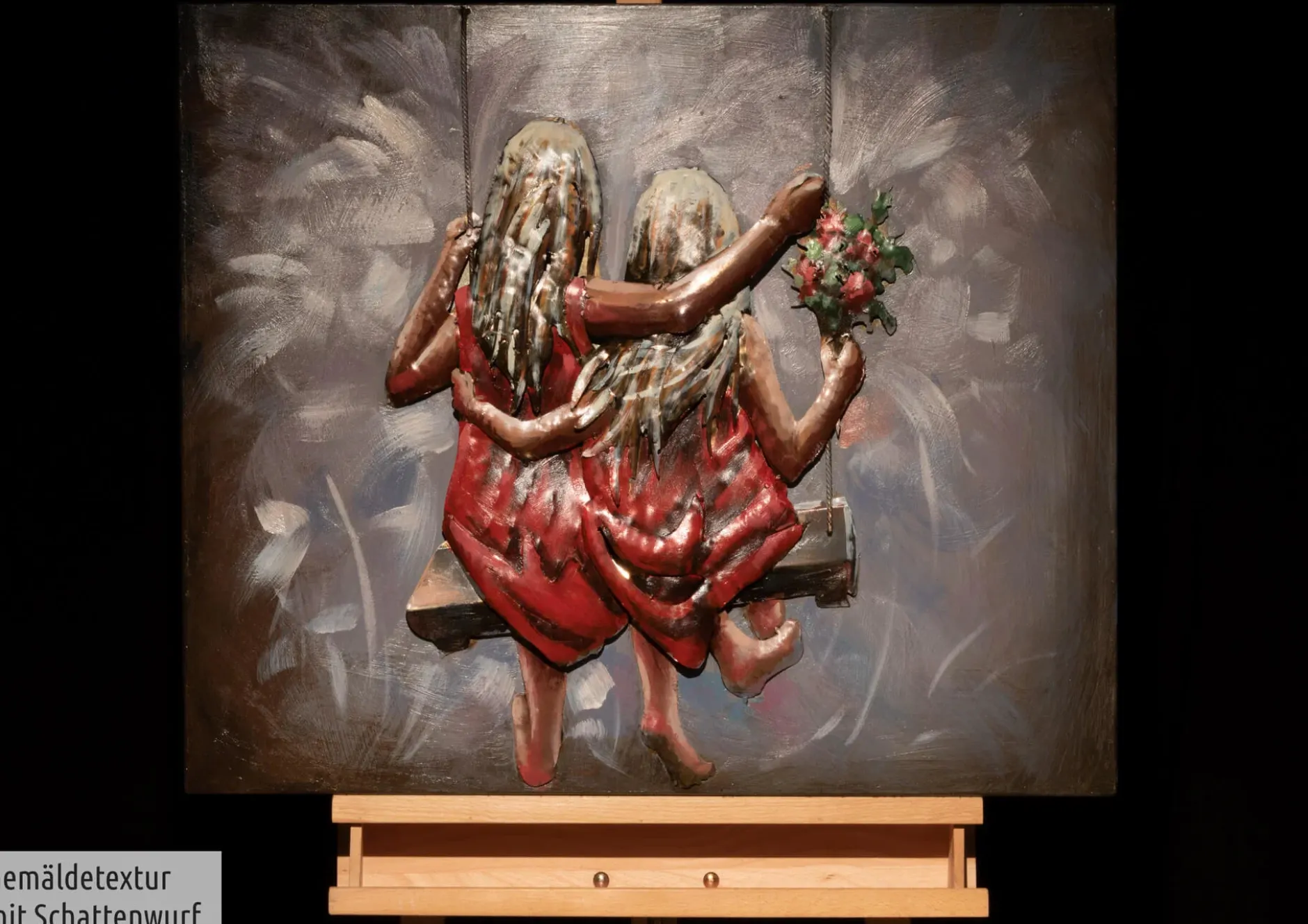 Metallbild 3D 'Same but Different' 80x60x5cm