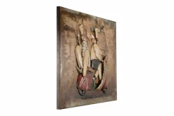 Metallbild 3D 'Schnell weg' 100x70x5cm