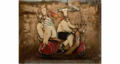 Metallbild 3D 'Schnell weg' 100x70x5cm