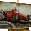 Metallbild 3D 'Schnell wie Blitze' 120x60x5,5cm