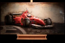 Metallbild 3D 'Schnell wie Blitze' 120x60x5,5cm