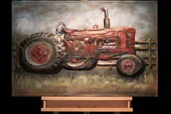 Metallbild 3D 'Schönes Landleben' 90x60x5cm