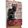 Metallbild 3D 'Schwarze Katze' 60x90x4cm