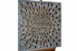 Metallbild 3D 'Shimmer Fascination' 80x80x2,5cm