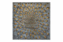 Metallbild 3D 'Shimmer Fascination' 80x80x2,5cm