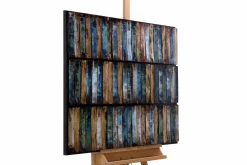Metallbild 3D 'Sparkling Ocean' 100x70x4cm