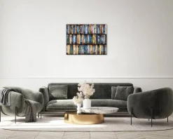 Metallbild 3D 'Sparkling Ocean' 100x70x4cm