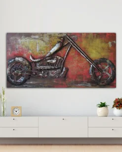 Metallbild 3D 'Spectrum of Speed' 120x60x5cm