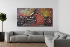 Metallbild 3D 'Spectrum of Speed' 120x60x5cm