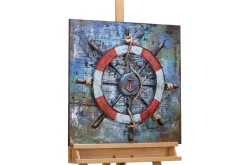 Metallbild 3D 'Story of the Sailor ' 60x60x5cm