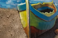 Metallbild 3D 'Strandgeflüster' 90x60x3,5cm