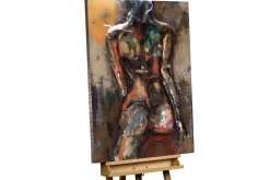 Metallbild 3D 'Undressed' 100x70x6,5cm