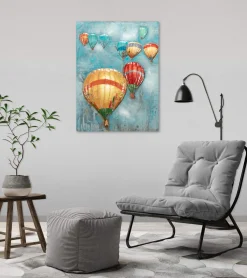 Metallbild 3D 'Unendliche Reise' 60x80x4cm