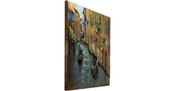 Metallbild 3D 'Venice Calling' 100x70x6cm