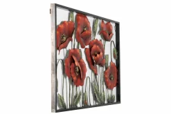 Metallbild 3D 'Vergängliche Schönheit' 90x60x4cm